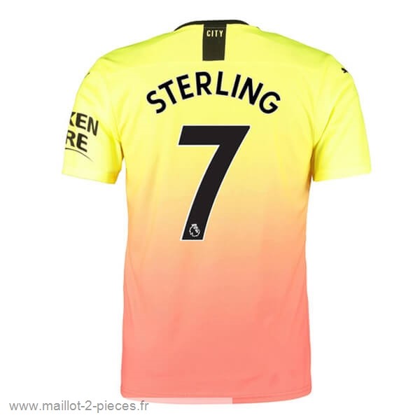 Boutique De Foot NO.7 Sterling Third Maillot Manchester City 2019 2020 Orange