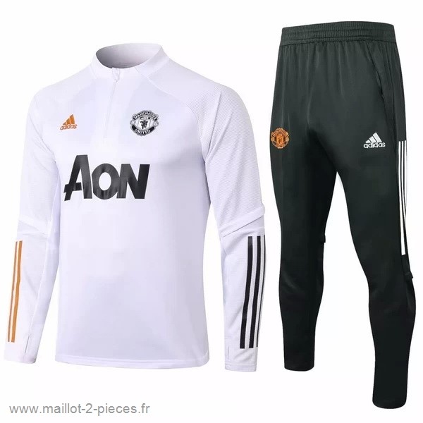 Boutique De Foot Survêtements Manchester United 2020 2021 Blanc Noir