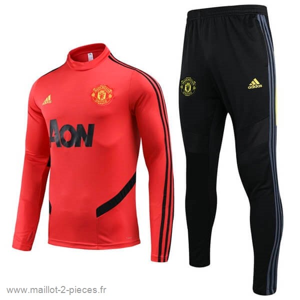 Boutique De Foot Survêtements Manchester United 2020 2021 Rouge Noir Jaune