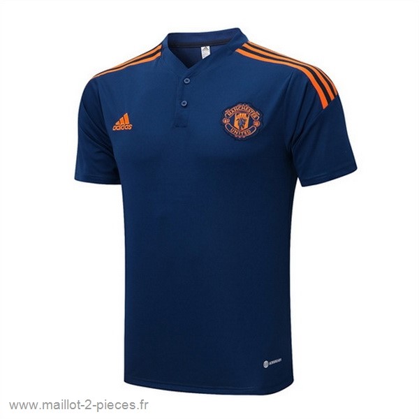 Boutique De Foot Polo Manchester United 2022 2023 Bleu Orange