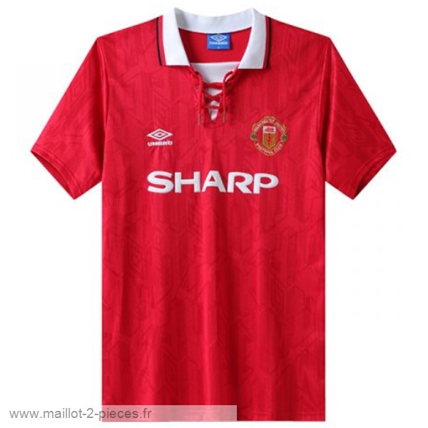 Boutique De Foot Domicile Maillot Manchester United Rétro 1992 1994 Rouge