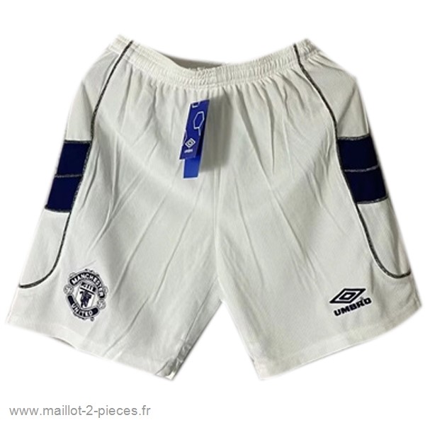 Boutique De Foot Exterieur Pantalon Manchester United Rétro 2000 2001 Blanc
