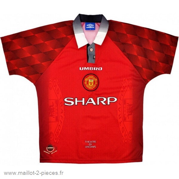 Boutique De Foot Domicile Maillot Manchester United Rétro 1996 1997 Rouge