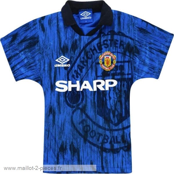 Boutique De Foot Exterieur Maillot Manchester United Rétro 1992 1993 Bleu Marine