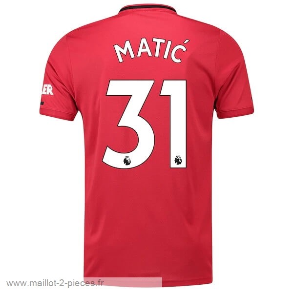 Boutique De Foot NO.31 Matic Domicile Maillot Manchester United 2019 2020 Rouge