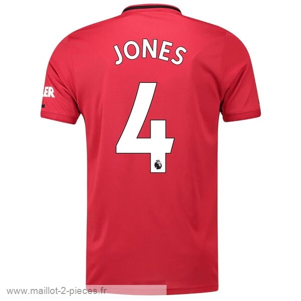 Boutique De Foot NO.4 Jones Domicile Maillot Manchester United 2019 2020 Rouge