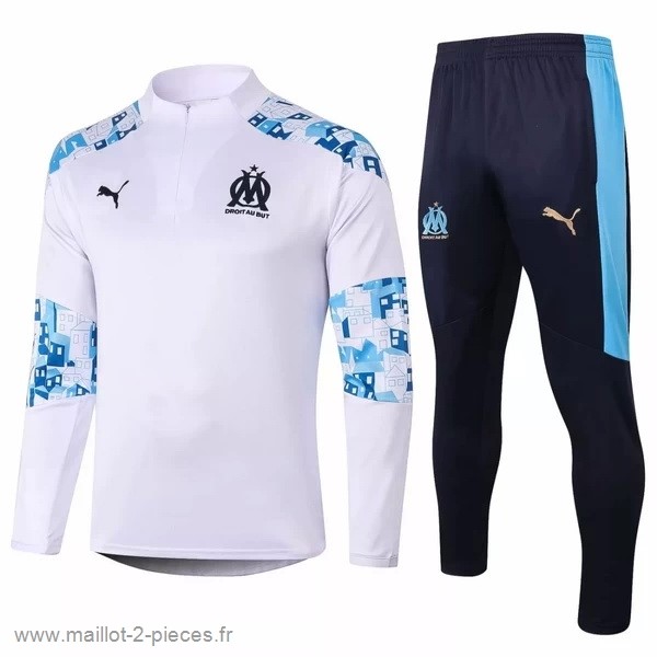 Boutique De Foot Survêtements Marseille 2020 2021 Blanc Bleu