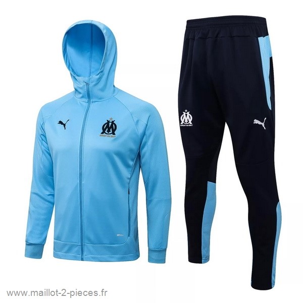Boutique De Foot Sweat Shirt Capuche Marseille 2021 2022 Bleu