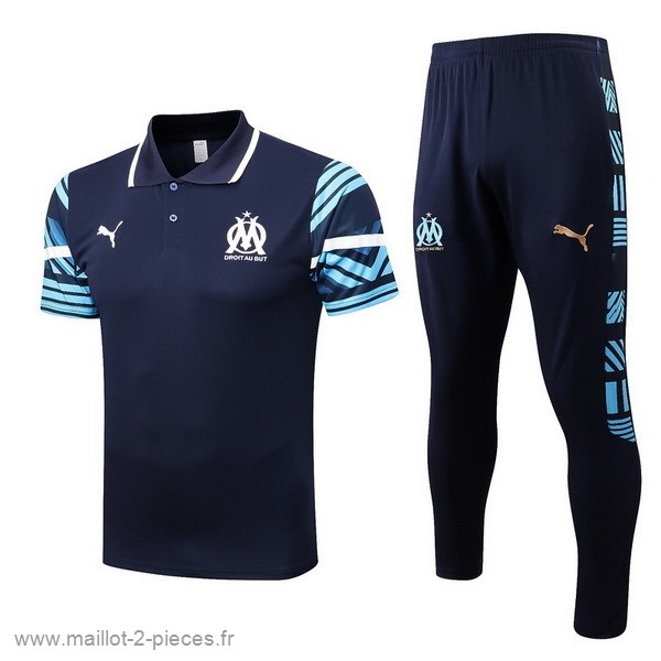Boutique De Foot Ensemble Complet Polo Marseille 2022 2023 Bleu Marine