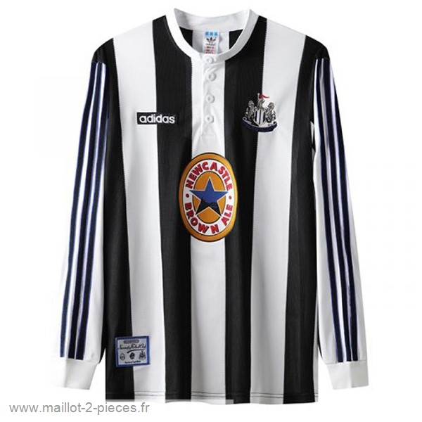 Boutique De Foot Domicile Manches Longues Newcastle United Rétro 1995 1997 Blanc