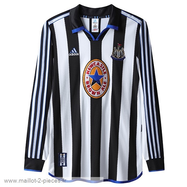 Boutique De Foot Domicile Manches Longues Newcastle United Rétro 1999 2000 Blanc