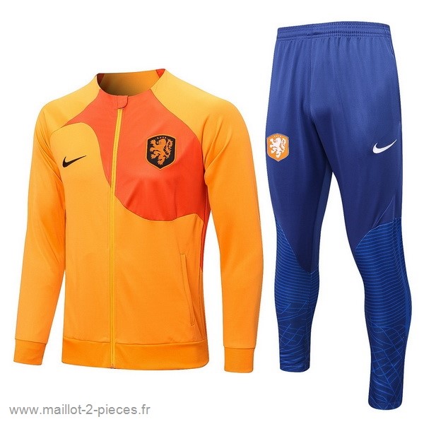 Boutique De Foot Survêtements Pays Bas 2022 Orange Bleu