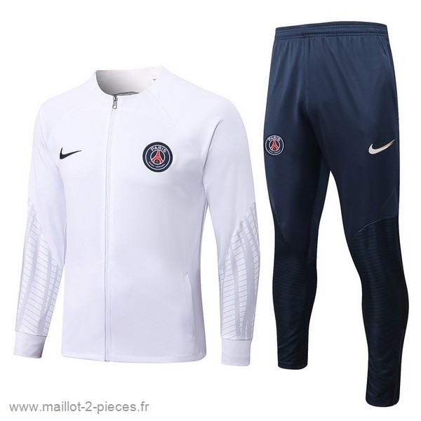 Boutique De Foot Survêtements Paris Saint Germain 2022 2023 Blanc Bleu