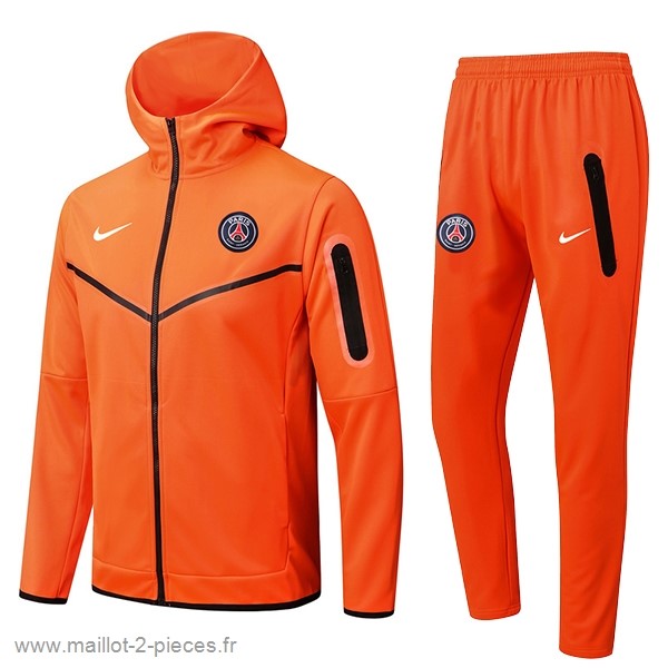 Boutique De Foot Sweat Shirt Capuche Paris Saint Germain 2022 2023 Orange