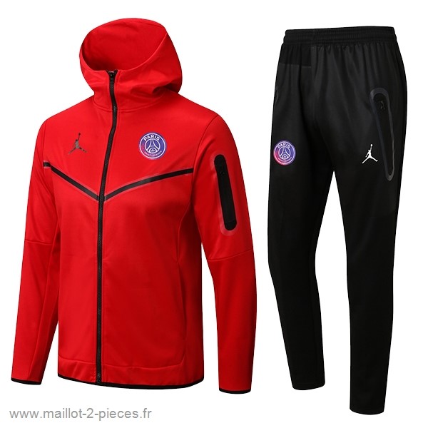 Boutique De Foot Sweat Shirt Capuche Paris Saint Germain 2022 2023 Rouge I Noir