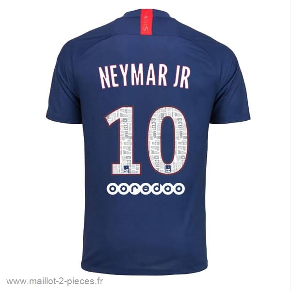 Boutique De Foot NO.10 Neymar JR Domicile Maillot Paris Saint Germain 2019 2020 Bleu