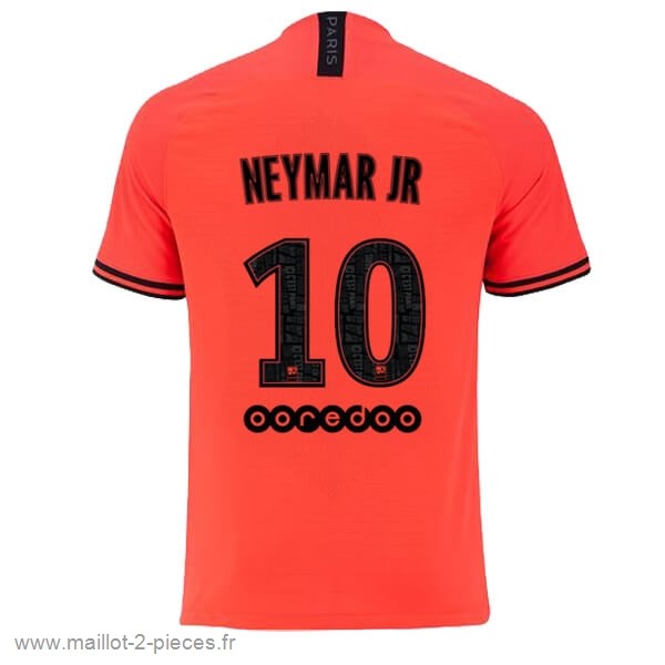 Boutique De Foot NO.10 Neymar JR Exterieur Maillot Paris Saint Germain 2019 2020 Orange