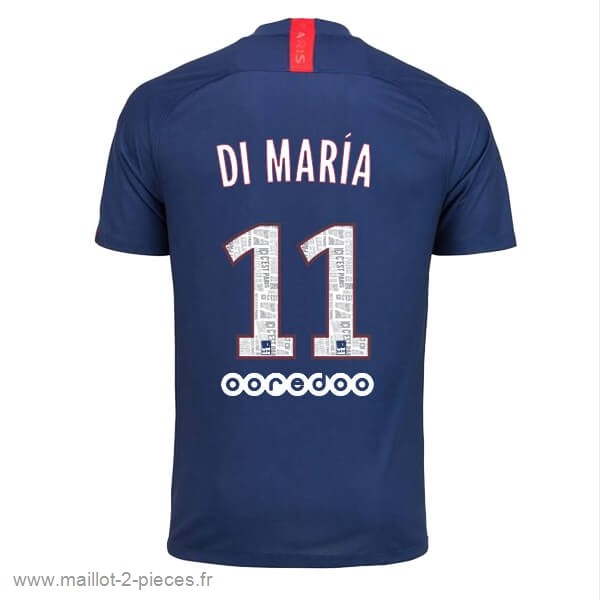 Boutique De Foot NO.11 Di Maria Domicile Maillot Paris Saint Germain 2019 2020 Bleu