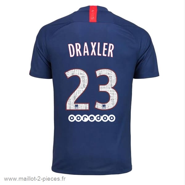 Boutique De Foot NO.23 Draxler Domicile Maillot Paris Saint Germain 2019 2020 Bleu