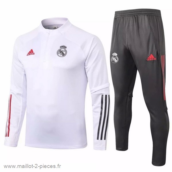 Boutique De Foot Survêtements Real Madrid 2020 2021 Blanc Gris