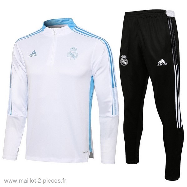 Boutique De Foot Survêtements Real Madrid 2021 2022 Blanc Bleu Noir