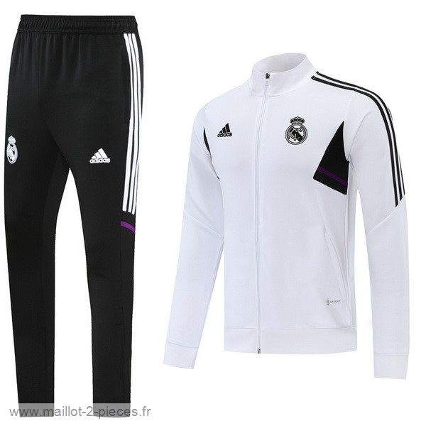 Boutique De Foot Survêtements Real Madrid 2022 2023 Blanc II Noir