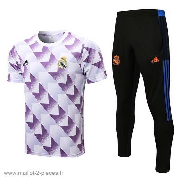 Boutique De Foot Entrainement Ensemble Complet Real Madrid 2022 2023 Blanc Purpura Noir