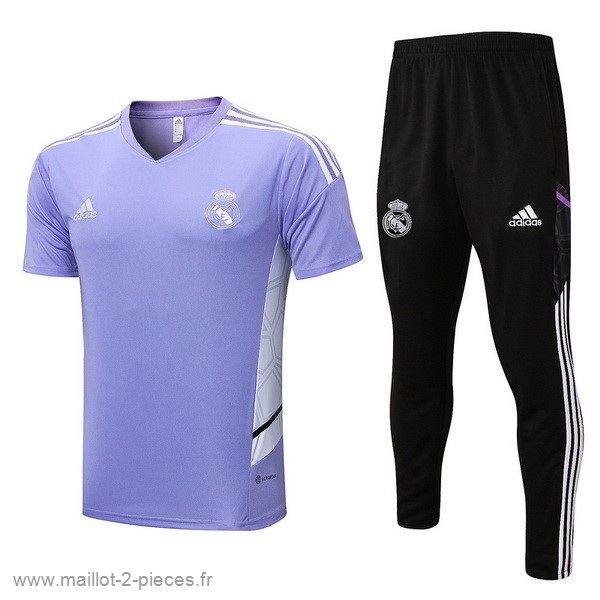 Boutique De Foot Entrainement Ensemble Complet Real Madrid 2022 2023 Purpura Noir