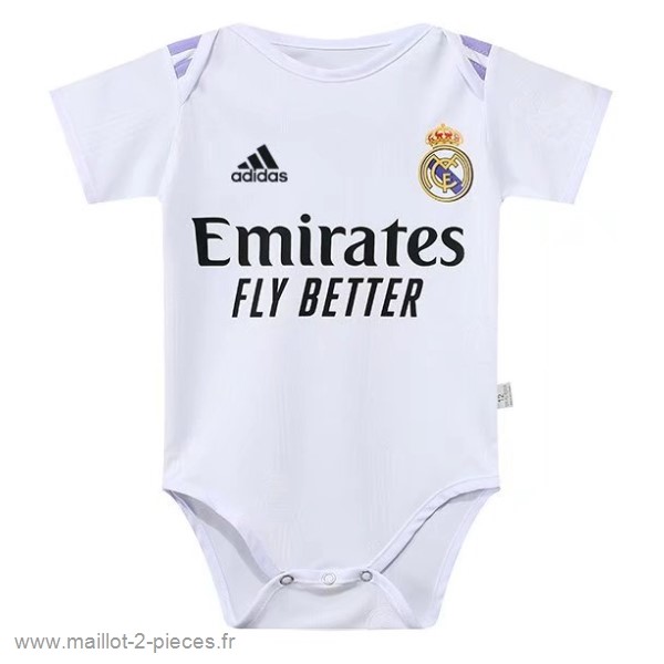 Boutique De Foot Domicile Onesies Enfant Real Madrid 2022 2023 Blanc