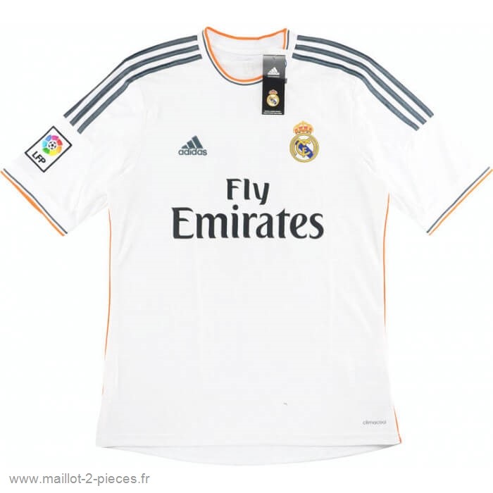 Boutique De Foot Domicile Maillot Real Madrid Rétro 2013 2014 Blanc