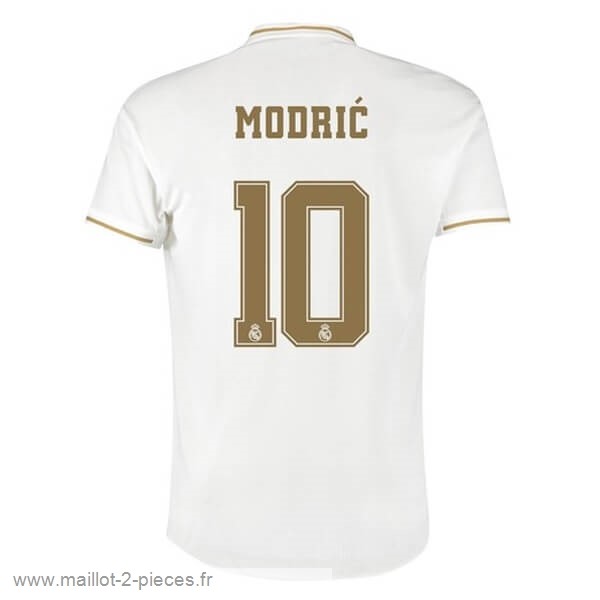 Boutique De Foot NO.10 Modric Domicile Maillot Real Madrid 2019 2020 Blanc