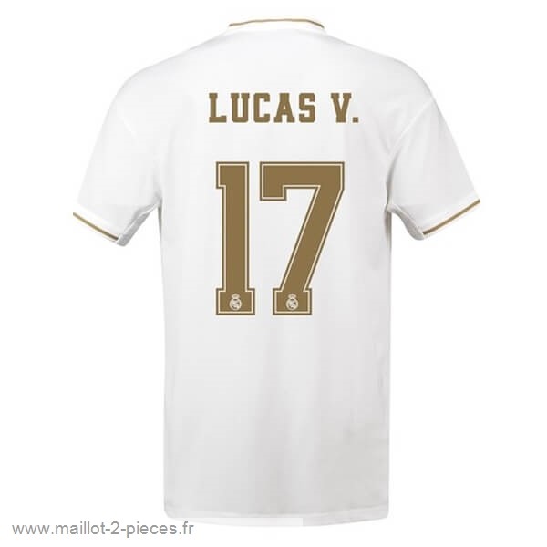 Boutique De Foot NO.17 Lucas V. Domicile Maillot Real Madrid 2019 2020 Blanc