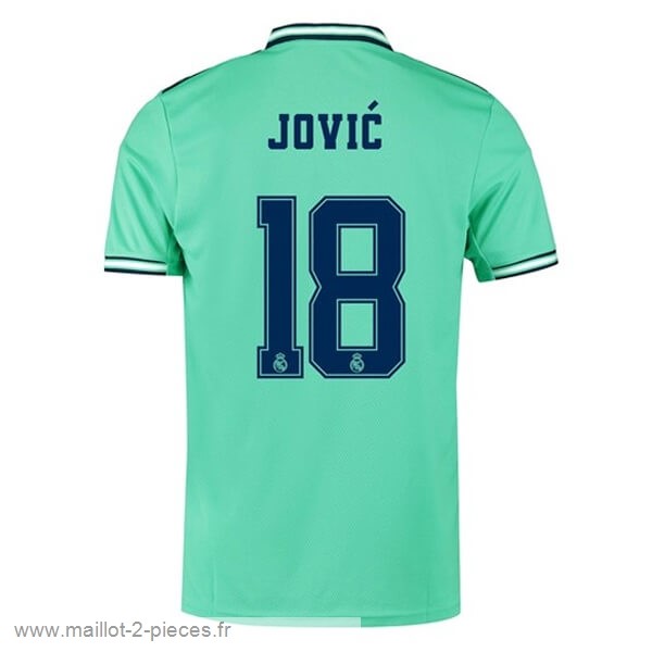 Boutique De Foot NO.18 Jovic Third Maillot Real Madrid 2019 2020 Vert