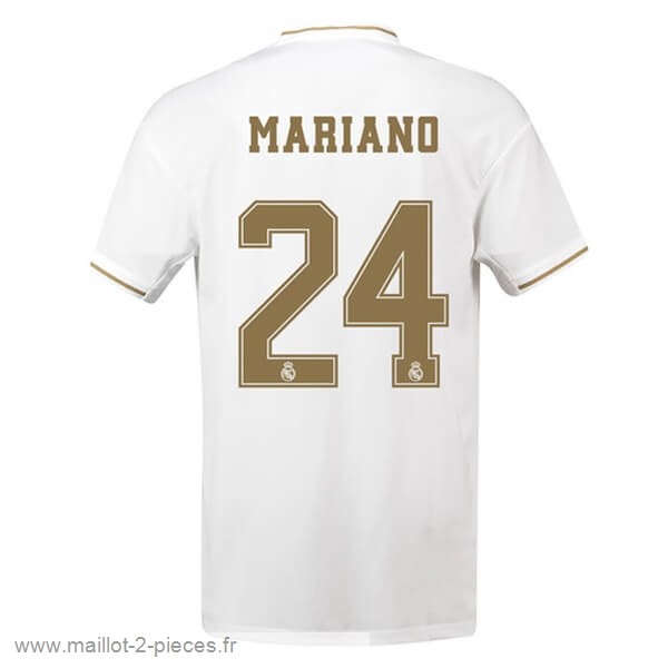 Boutique De Foot NO.24 Mariano Domicile Maillot Real Madrid 2019 2020 Blanc