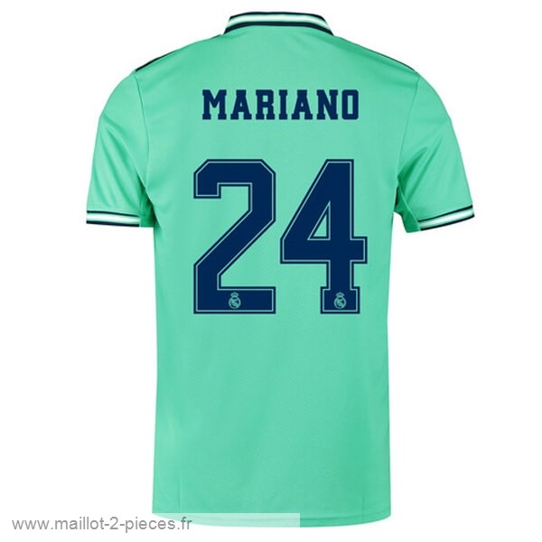 Boutique De Foot NO.24 Mariano Third Maillot Real Madrid 2019 2020 Vert