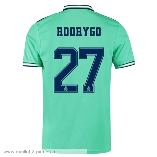 Boutique De Foot NO.27 Rodrygo Third Maillot Real Madrid 2019 2020 Vert