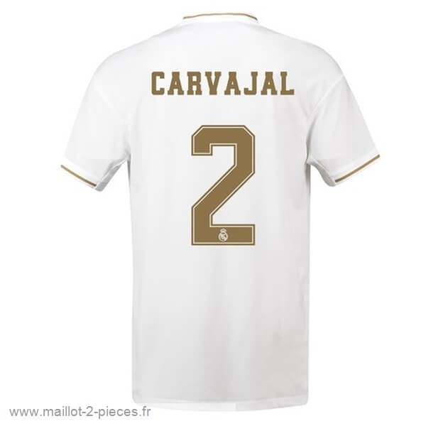 Boutique De Foot NO.2 Carvajal Domicile Maillot Real Madrid 2019 2020 Blanc