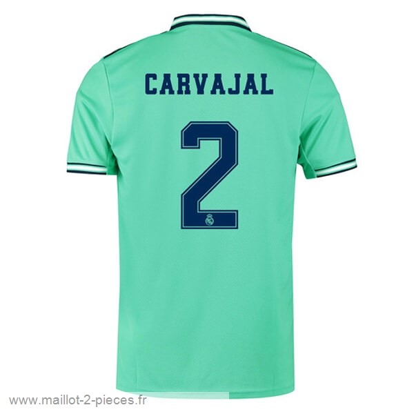Boutique De Foot NO.2 Carvajal Third Maillot Real Madrid 2019 2020 Vert