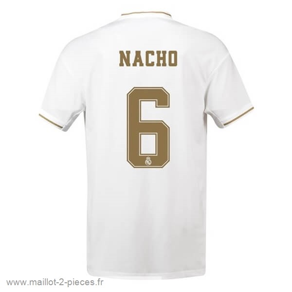 Boutique De Foot NO.6 Nacho Domicile Maillot Real Madrid 2019 2020 Blanc