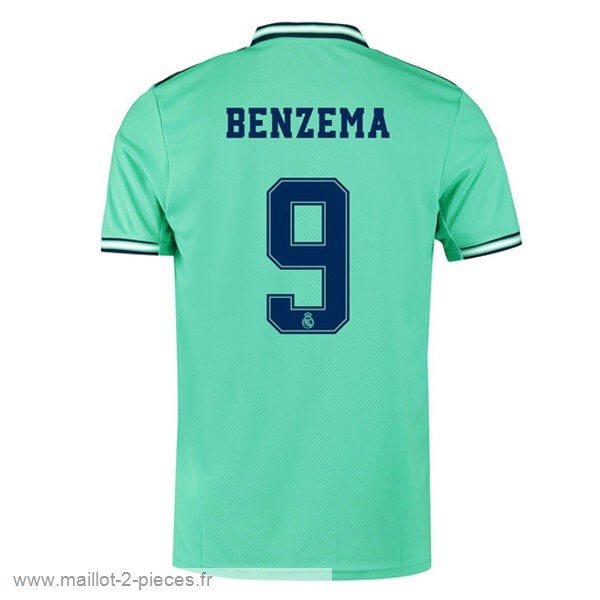 Boutique De Foot NO.9 Benzema Third Maillot Real Madrid 2019 2020 Vert