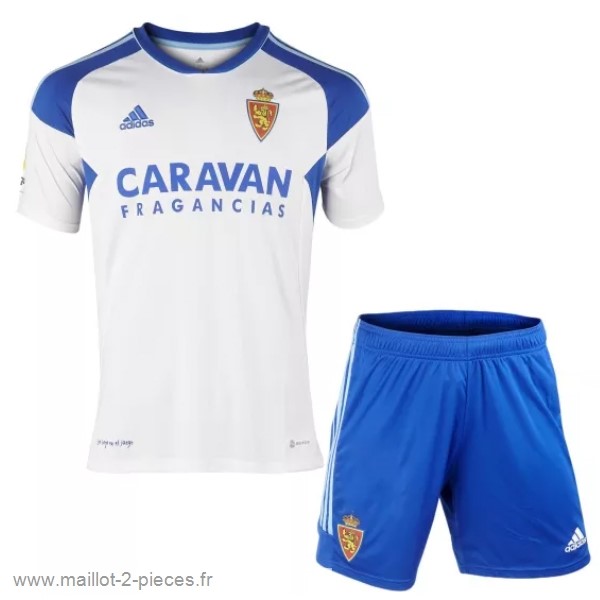 Boutique De Foot Domicile Conjunto De Enfant Real Zaragoza 2022 2023 Blanc Bleu