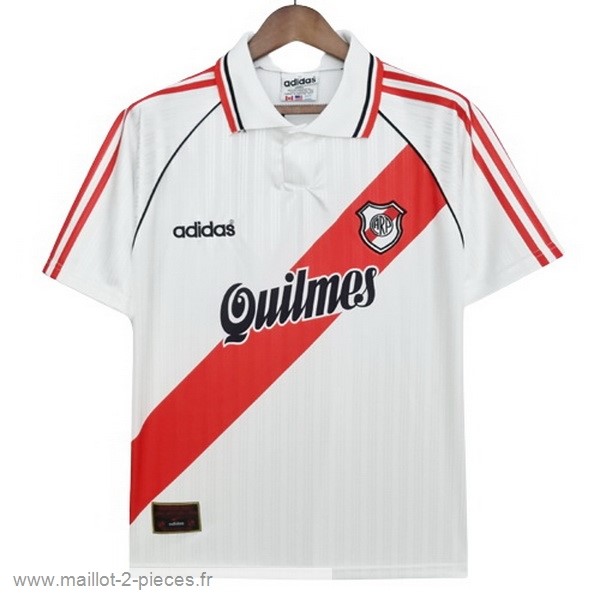 Boutique De Foot Domicile Maillot River Plate Rétro 1995 1996 Blanc
