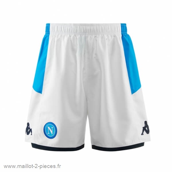 Boutique De Foot Domicile Pantalon Naples 2019 2020 Blanc Bleu