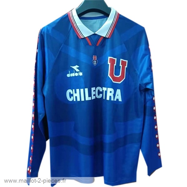Boutique De Foot Domicile Manches Longues Universidad De Chili Rétro 1996 Bleu