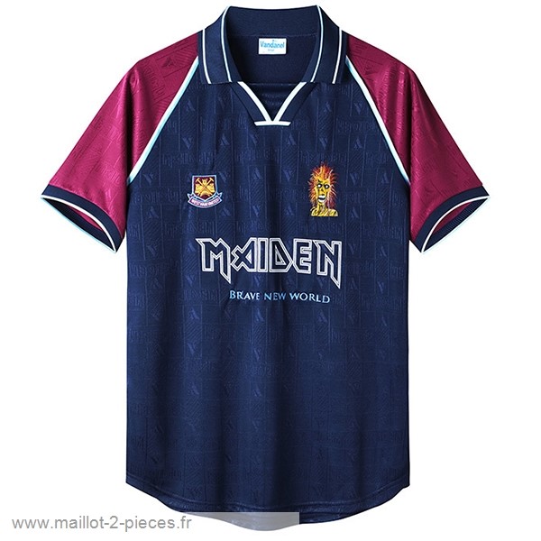 Boutique De Foot Domicile Maillot West Ham United Rétro 1999 2001 Bleu